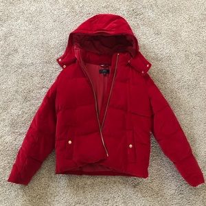 Corduroy J.Crew puffer jacket